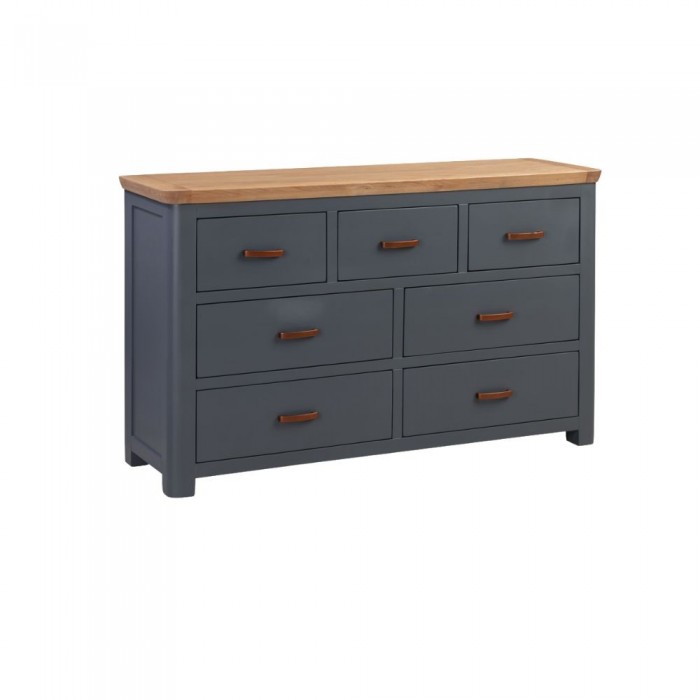 Treviso 3+4 Chest of Drawers - Midnight Blue