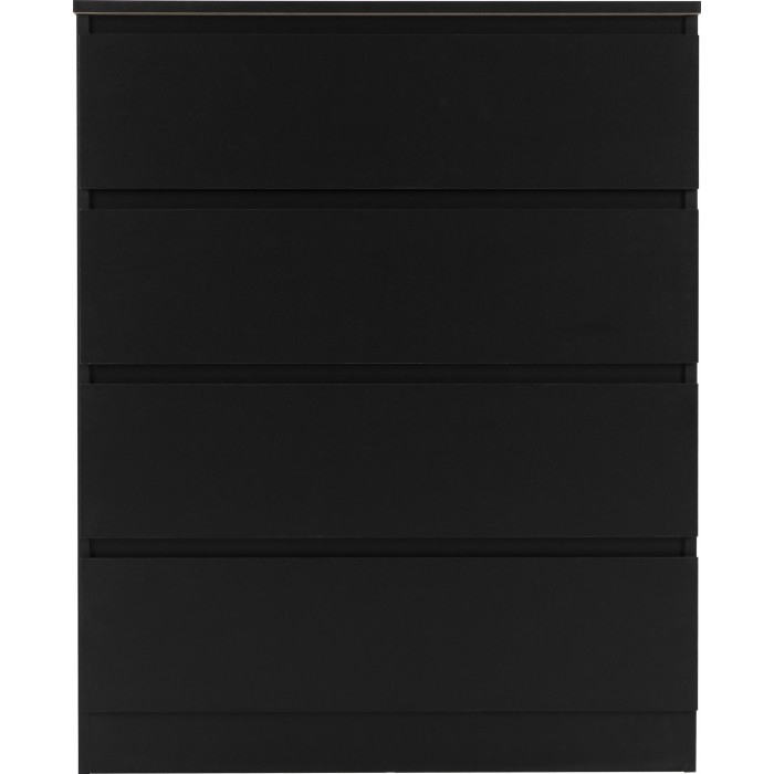 Malvern 4 Drawer Chest - Black