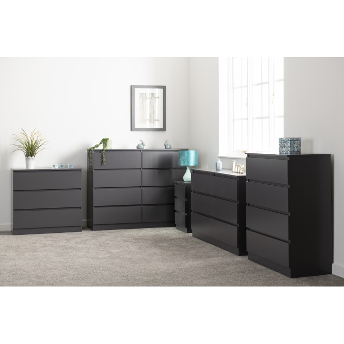 Malvern 4 Drawer Chest - Grey