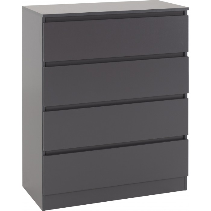 Malvern 4 Drawer Chest - Grey