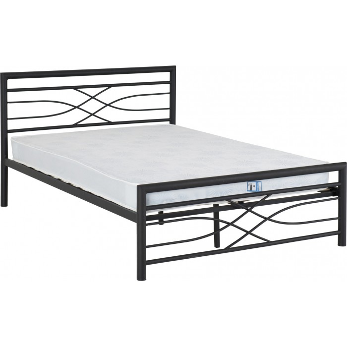 Kelly 4FT6 Bedframe - Black