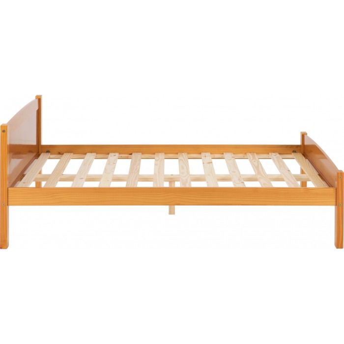 Amber 4FT6 Bedframe - Antique Pine