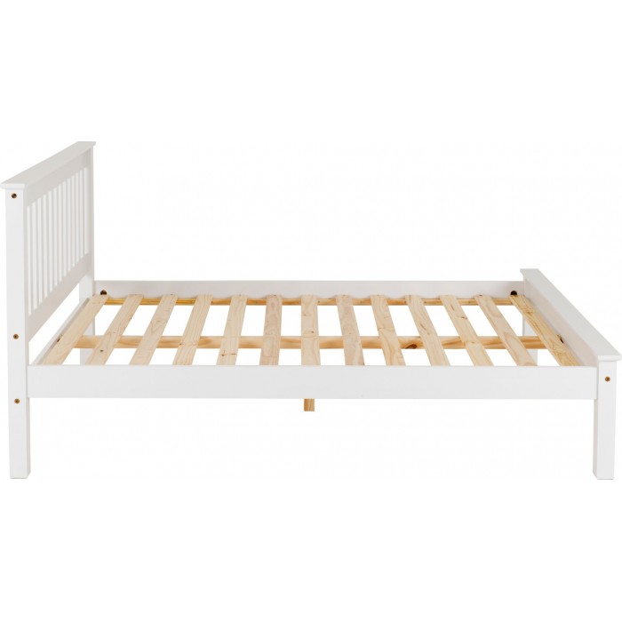 Monaco 4ft6 Low End Bedframe - White