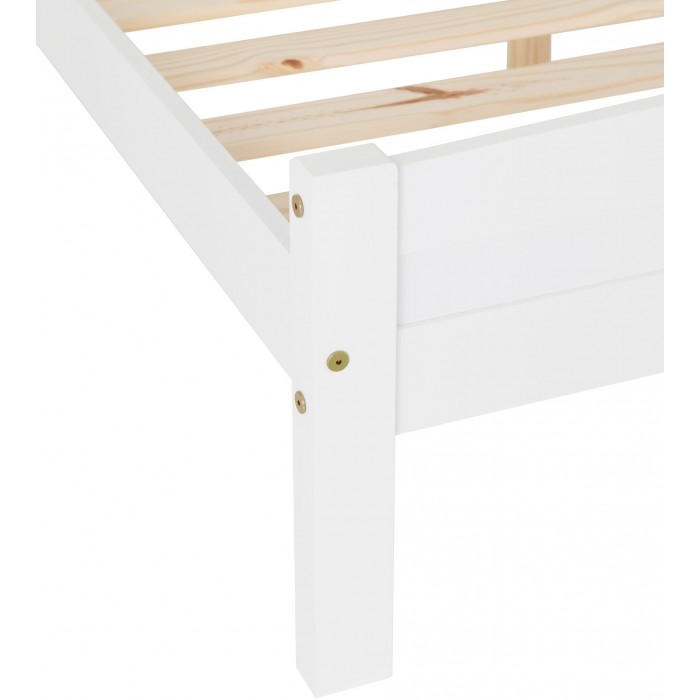 Amber 4FT6 Bedframe - White