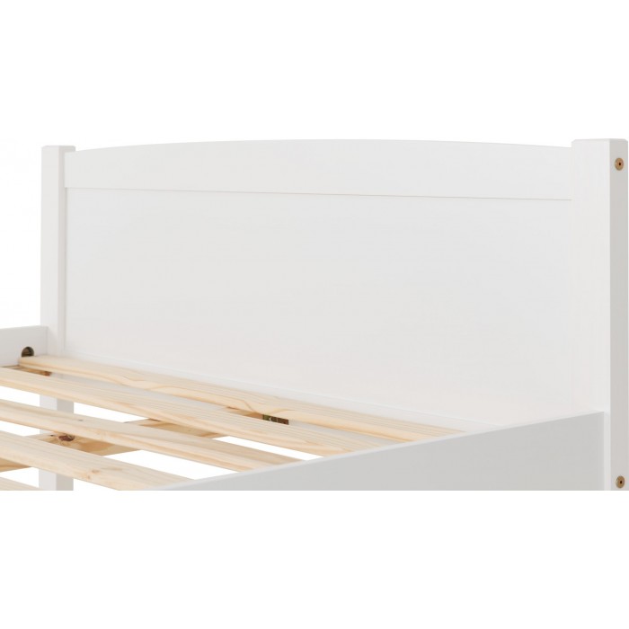 Amber 4FT6 Bedframe - White