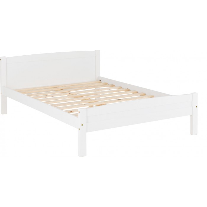 Amber 4FT6 Bedframe - White