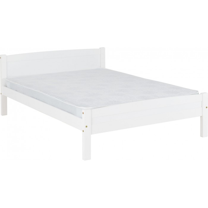 Amber 4FT6 Bedframe - White