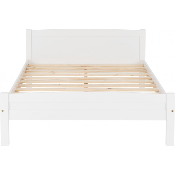 Amber 4FT6 Bedframe - White