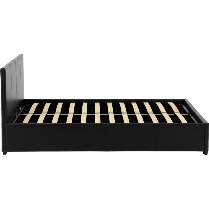 Waverley 4FT6 Storage Bedframe - Black PU