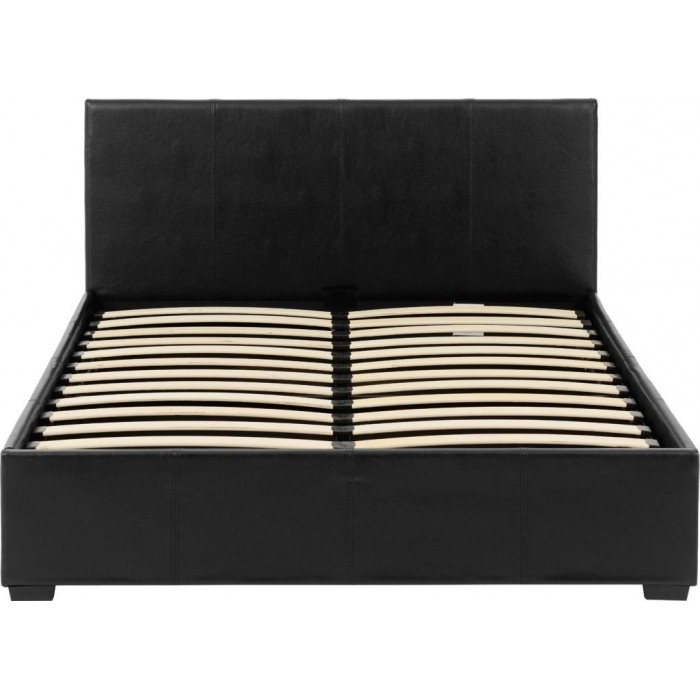 Waverley 4FT6 Storage Bedframe - Black PU