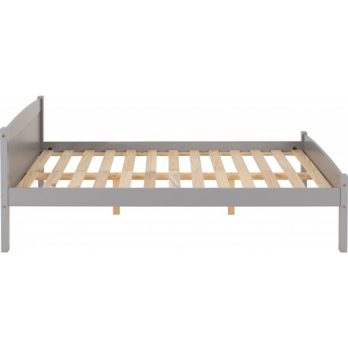 Amber 4FT6 Bedframe - Grey Slate