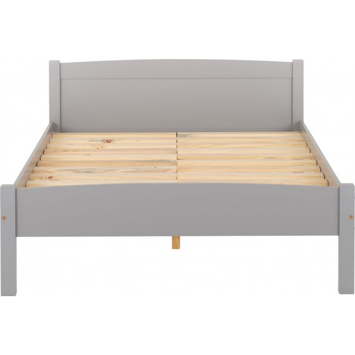 Amber 4FT6 Bedframe - Grey Slate