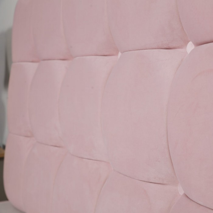 Dream World 3FT Designer Divan Base - Plush Velvet Pink