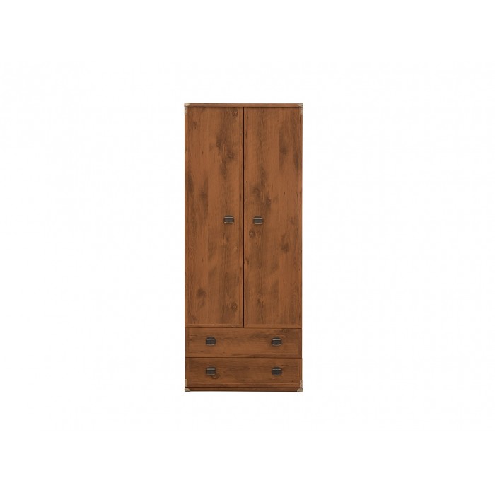 Cornwall 2 Door 2 Drawer Wardrobe - Sutter Oak