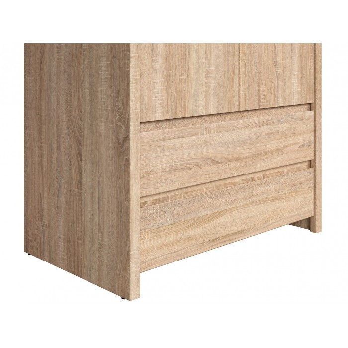 Lincoln 2 Door 2 Drawer Wardrobe - Sonoma Oak