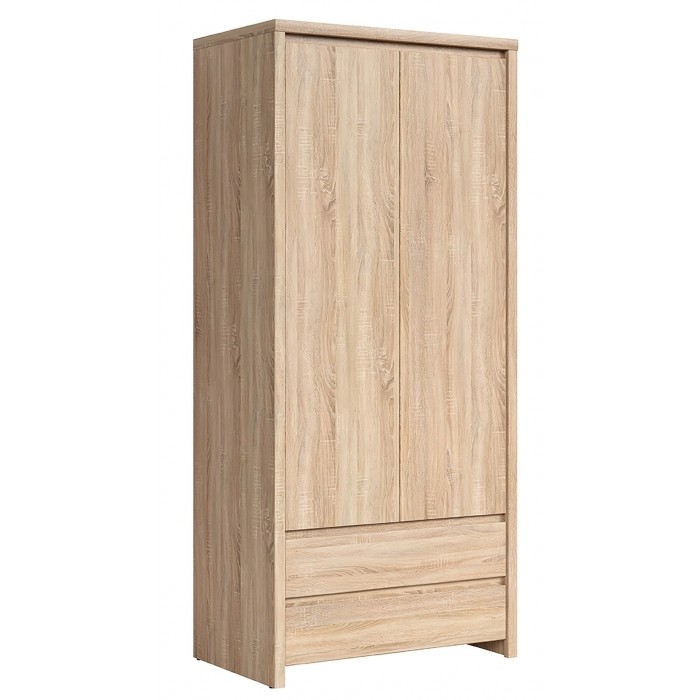 Lincoln 2 Door 2 Drawer Wardrobe - Sonoma Oak