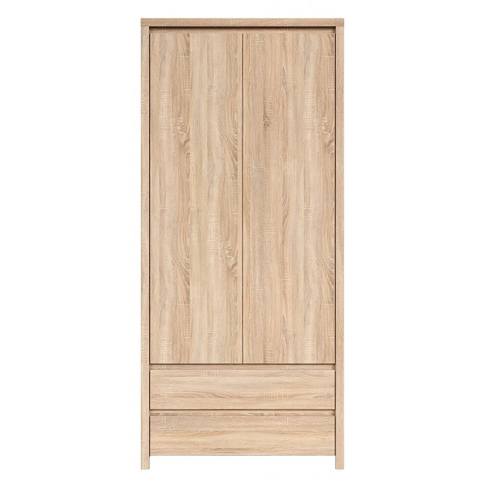 Lincoln 2 Door 2 Drawer Wardrobe - Sonoma Oak