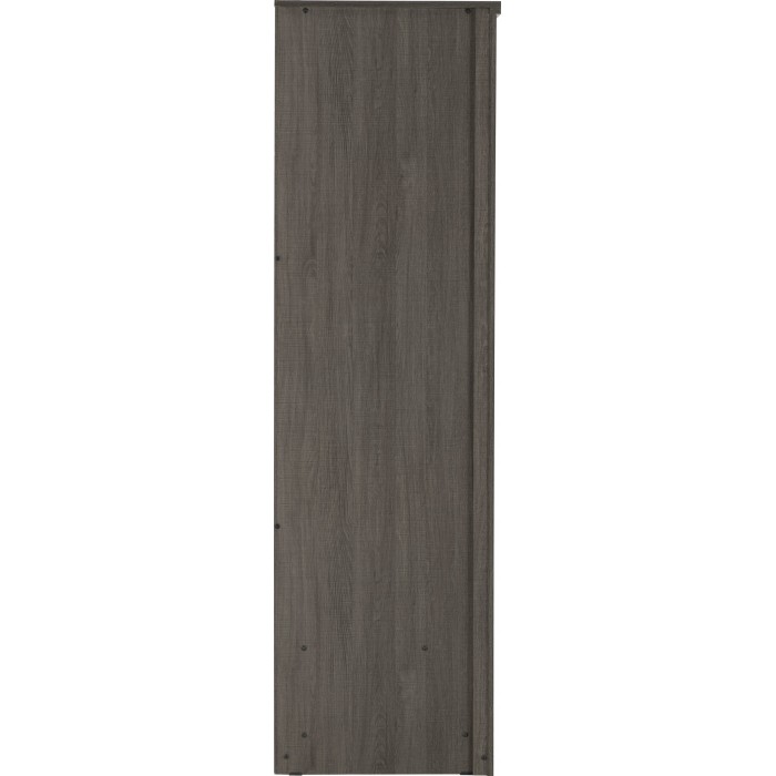 Lisbon 2 Door Wardrobe - Black Wood Grain