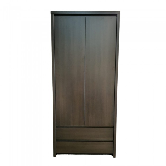 Lincoln 2 Door 2 Drawer Wardrobe - Dark Milano Oak