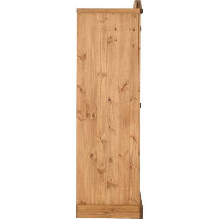 Corona 3 Door Wardrobe - Distressed Waxed Pine