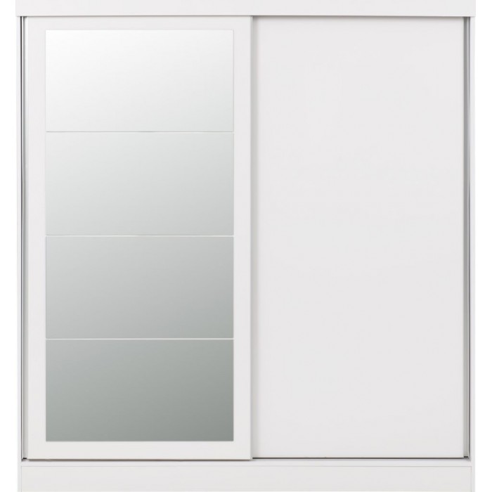 Nevada 2 Door Sliding Wardrobe - White Gloss