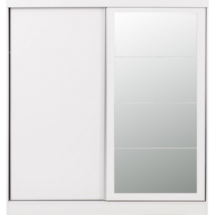 Nevada 2 Door Sliding Wardrobe - White Gloss