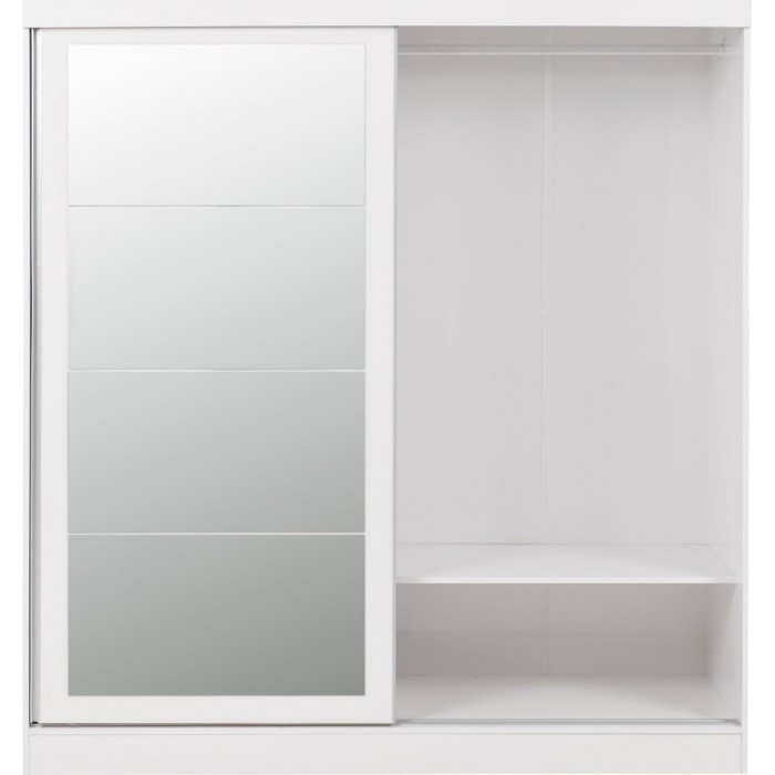 Nevada 2 Door Sliding Wardrobe - White Gloss